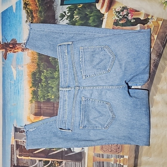 Mother Distressed Looker Frayed Ankle Jeans Size 28 - Picture 8 of 8